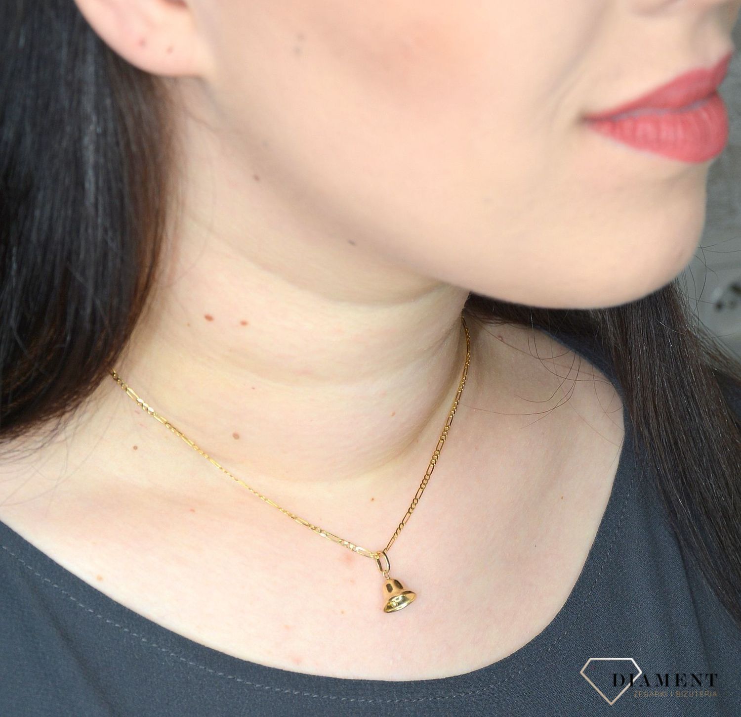 Złoty łańcuszek 585 Figaro Pave 2 mm DIA-LAN-3149PAVE-585 2mm (1).jpg